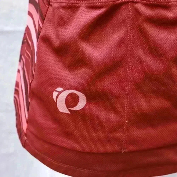 Pearl iZUMi Size L cranberry patterned sleeveless biking jersey - Picture 11 of 16